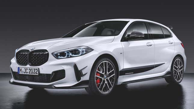 This is the existing BMW 1-Series M Performance Parts. Any hotter than this? Too hot for BMW M. Photo: BMW

