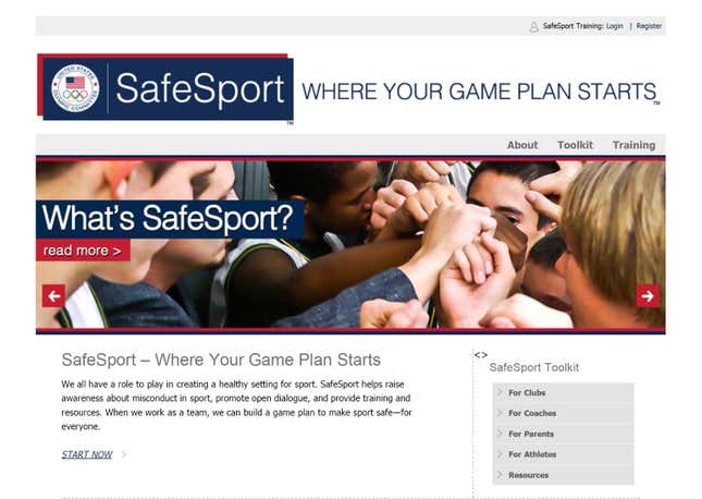 Image for article titled SafeSport, The USOC's Attempt To Stop Child Abuse, Is Set Up To Fail—Just Like It Was Supposed To