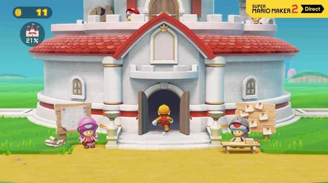 Image for article titled Super Mario Maker 2 Has A Story Mode And Much More