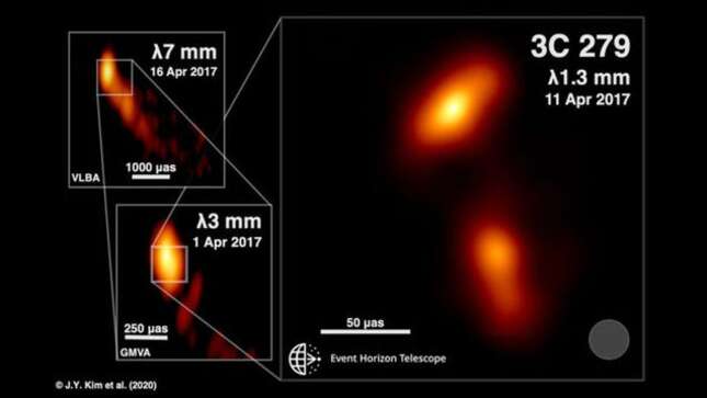 Una red de telescopios consigue tomar una imagen sin precedentes de la radiación emitida por un agujero negro