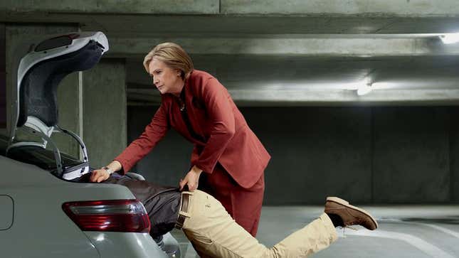 Image for article titled Clinton Tosses Unpledged Superdelegate In Trunk Of Car