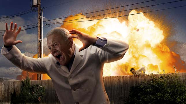 Image for article titled Nuclear Scientists Fucking Around In Friend’s Backyard Run Away After Stuffing Fission Bomb Into Coke Can