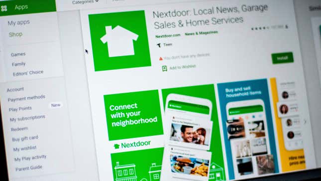 Image for article titled Nextdoor Drops &#39;Forward to Police&#39; Feature After Rampant Concerns of Racial Profiling