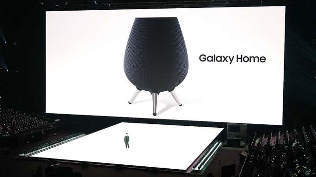 Image for article titled Samsung Really Went and Made a Bixby Speaker