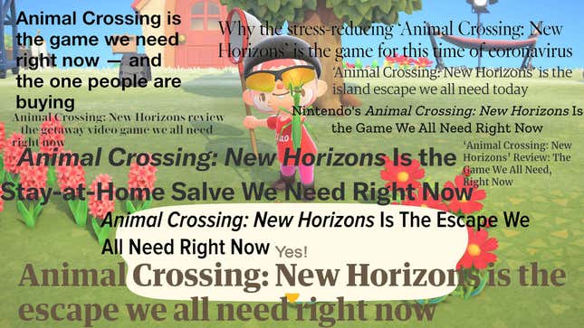 Image for article titled Animal Crossing: New Horizons Is an Instant Self-Isolation Classic
