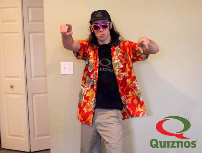 Image for article titled Quiznos Releases New 6-Foot-Long Party Man