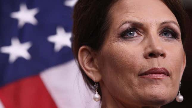 Bachmann said the Lord and Savior urged her to consider the considerable financial benefits offered by live speaking gigs.