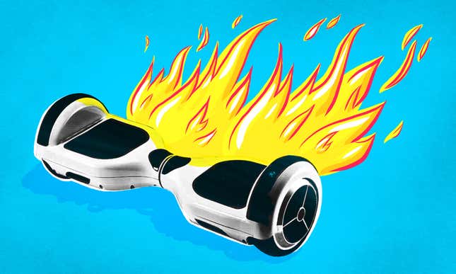 Image for article titled Hoverboards Keep Catching on Fire and the Government Wants to Know Why