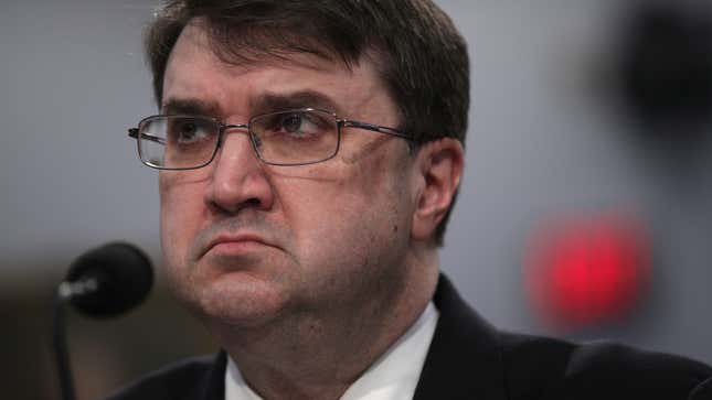 VA Secretary Robert Wilkie testifies during a hearing before a House Appropriations subcommittee on March 27, 2019 in Washington, DC. 