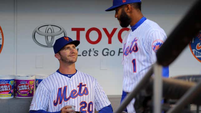 Image for article titled Pete Alonso Asks Teammates Whether They’d All Rather Sign Up For Volleyball This Year