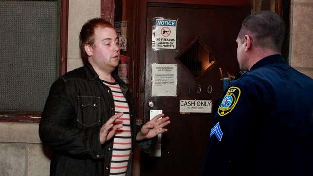 Image for article titled Police Satisfied After Drunk Man Assures Them There’s No Problem