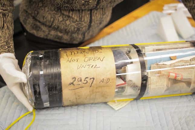 Image for article titled The 10 Coolest Time Capsules Opened in 2015