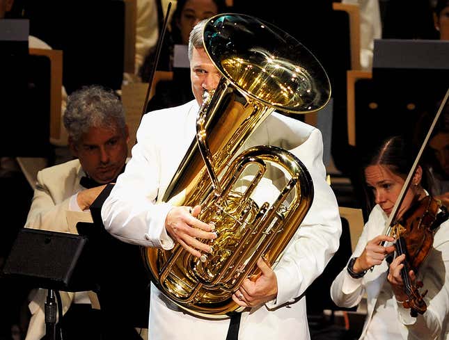 Image for article titled Tuba Player In John Williams Orchestra Loves Giving Little Toot When Something Dramatic Happens