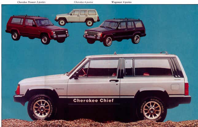 Image for article titled Jeep Built Hundreds Of Thousands Of Jeep Cherokee XJs With An Egregious Spelling Error