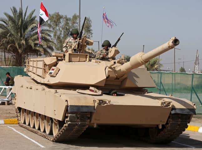 Iraqi Army M1A1 Abrams tank.