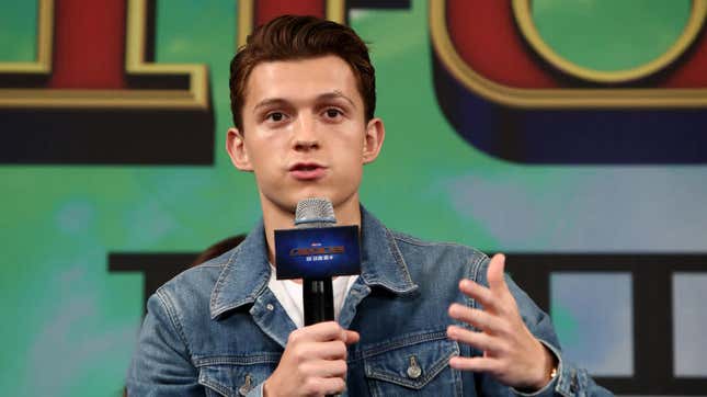 Tom Holland in South Korea promoting Spider-Man: Far From Home.