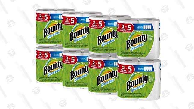 Bounty Quick-Size Paper Towels, 16 Count | $34 | Amazon | Clip $3 Coupon on page