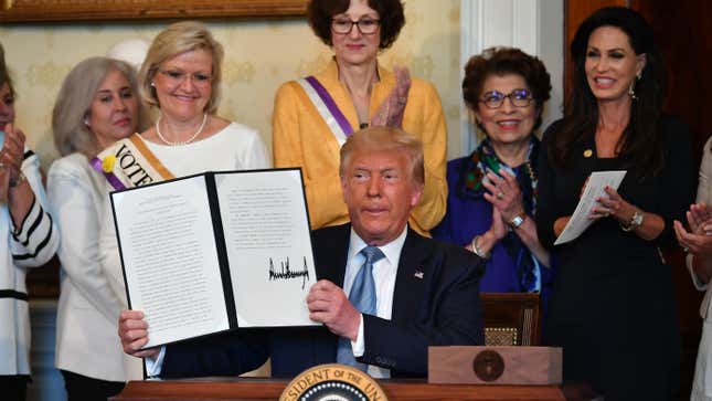 Image for article titled Trump Pardons Woman Who, Like Him, Only Wanted White Women to Vote
