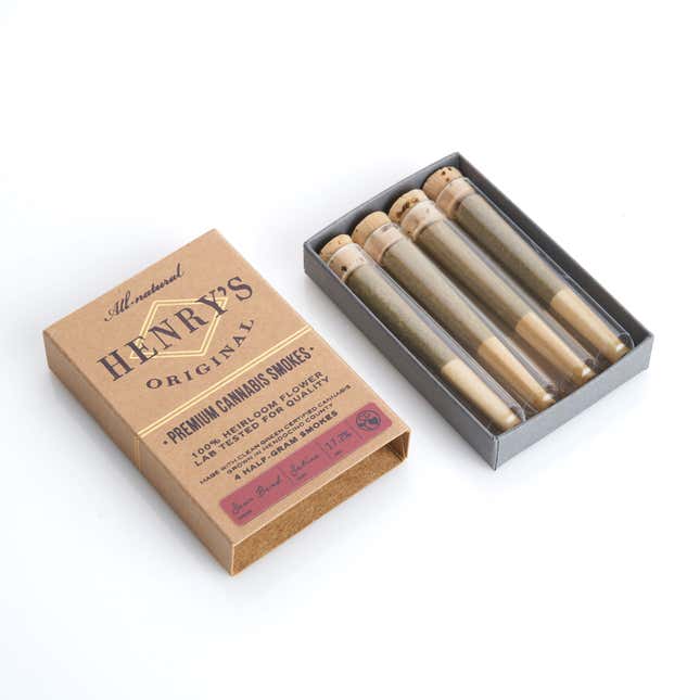 Henry’s Original “all natural, small batch” pre-rolls.