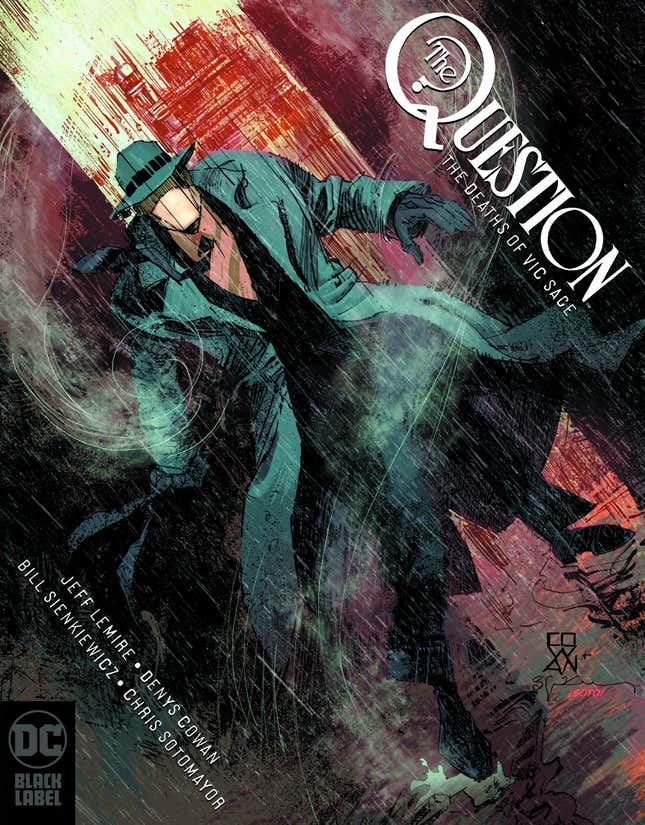 The cover of The Question: The Deaths of Vic Sage