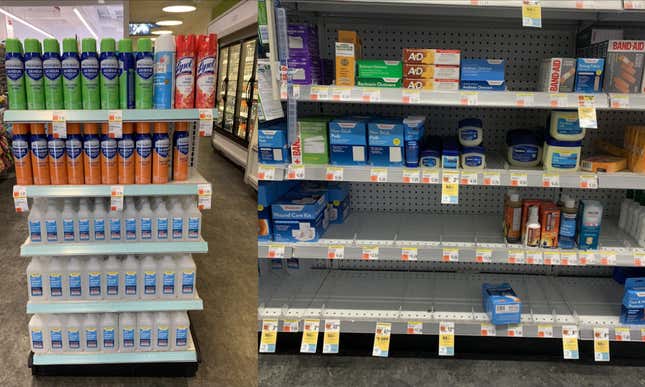Image for article titled Urban Prepping for the Coronavirus at the Drugstore