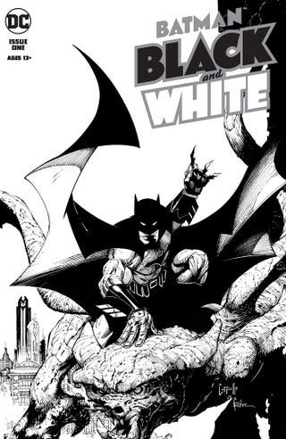 Illustration for article titled iBatman Black And White/i #1 is good, but not as good as its namesake