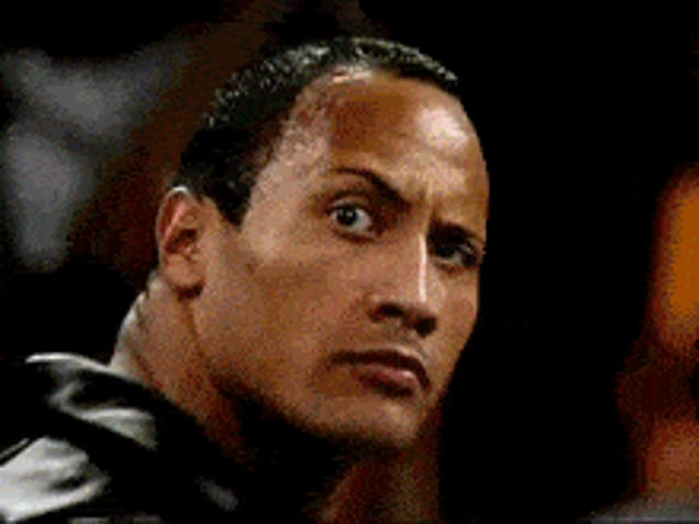 Dwayne the Rock's eyebrow meme.