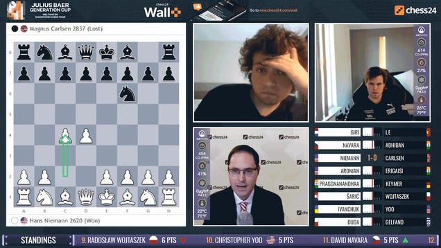 Sharjah Masters on X: Local hero GM Salem Saleh @GMSalem_AR wins a crazy  game against Hans Niemann and moves to 6/8 with one round to go. Replay the  game here:   /