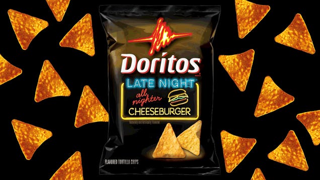 Doritos Late Night All-Nighter Cheeseburger Tortilla Chips