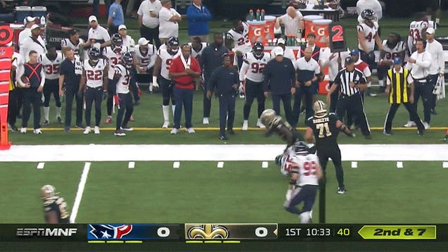 Saints vs Texans: ESPN MNF yellow down graphic switched after backlash -  Sports Illustrated