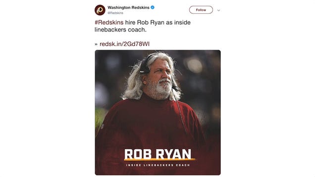 Redskins Hire Rob Ryan