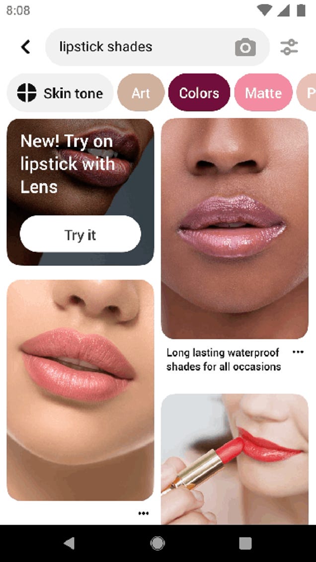 How To Virtually Try On Lipstick Using Pinterest