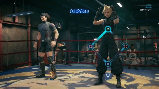 Final Fantasy VII Remake Mini Games: tips for darts, squats, pull