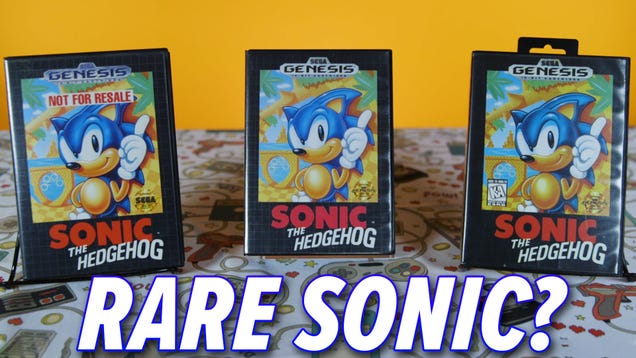 not for resale sonic sega genesis