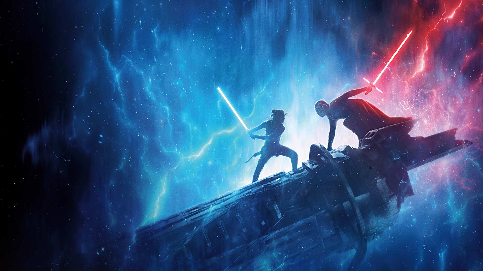 الملصق الرئيسي لـ Star Wars Episode IX: The Rise of Skywalker.