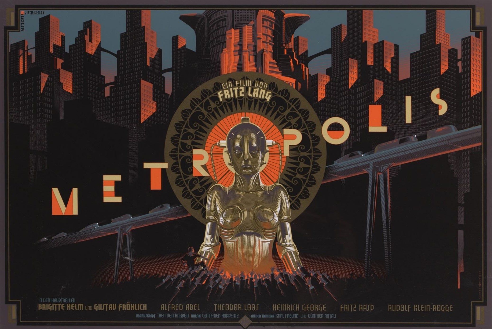 ملصق لمدينة Metropolis الأصلية بواسطة Laurent Durieux.