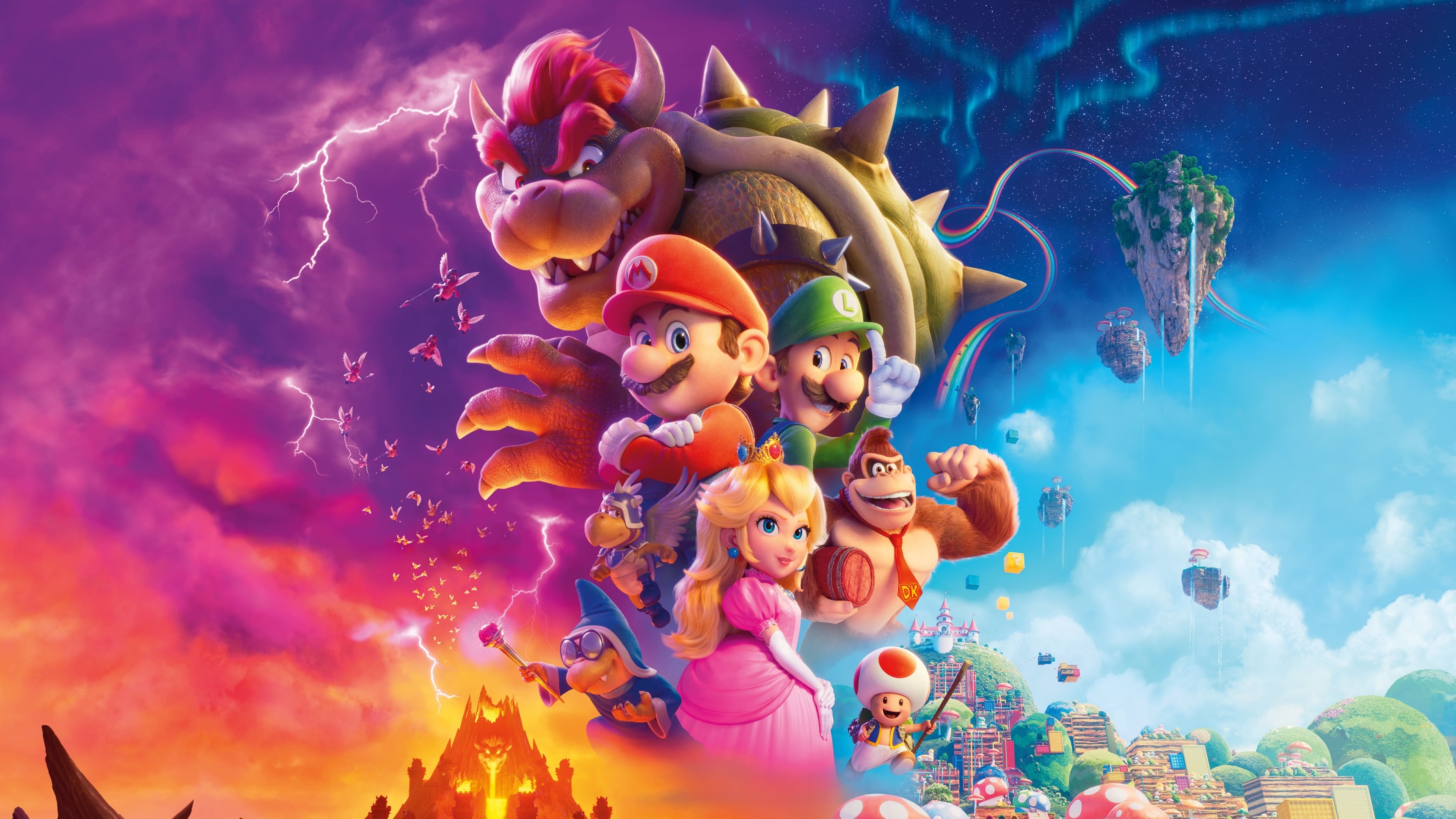 الملصق الرئيسي لفيلم Super Mario Bros من Illumination.
