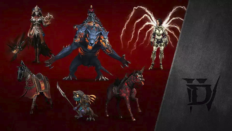 Diablo IV promotional art shows bonuses for pre-ordering the Deluxe Edition.