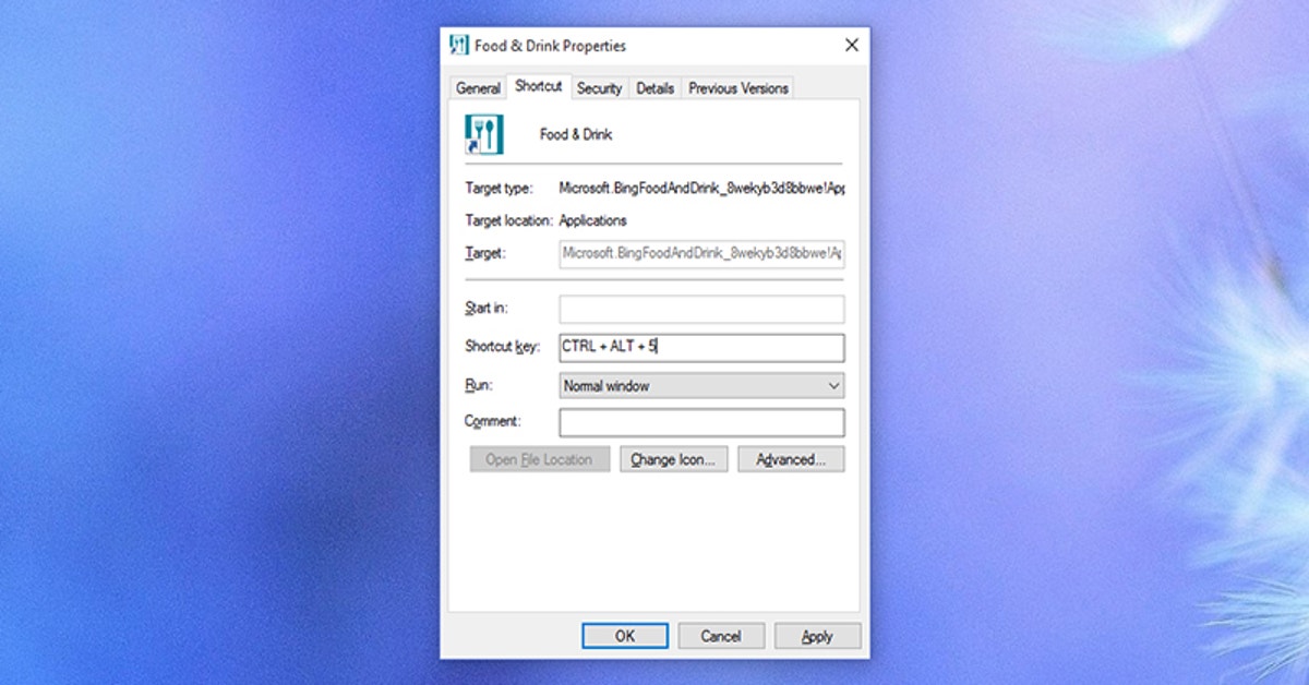 how to create own shortcut key in windows 10