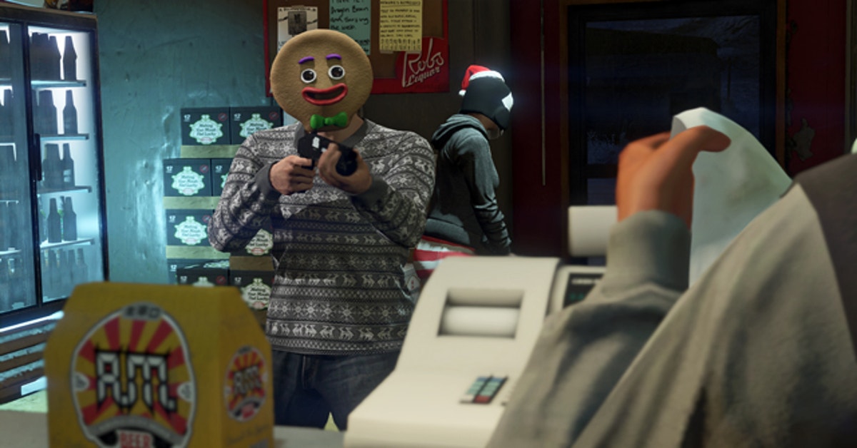 GTA Online's Gingerbread Mask Makes Everything Better Kotaku Australia