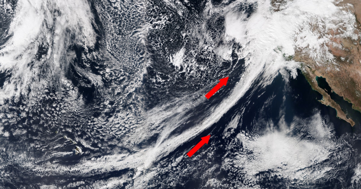 Dramatic Satellite Photo Shows An 'Atmospheric River' Drenching