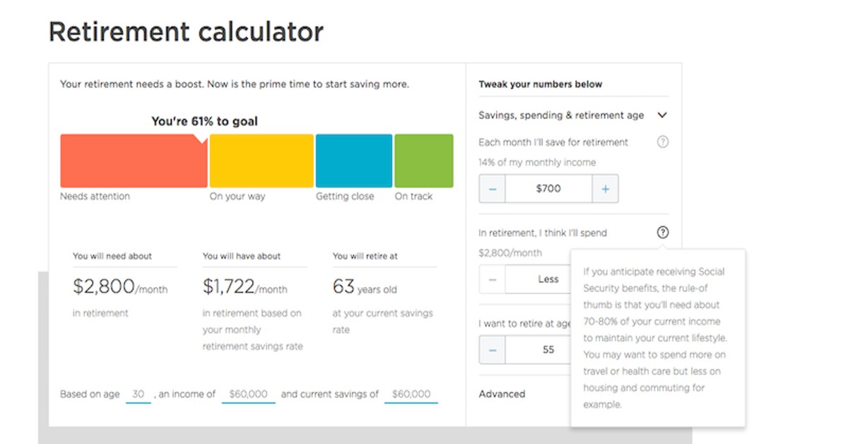 This Retirement Calculator Tells You How Much To Save Monthly To Reach
