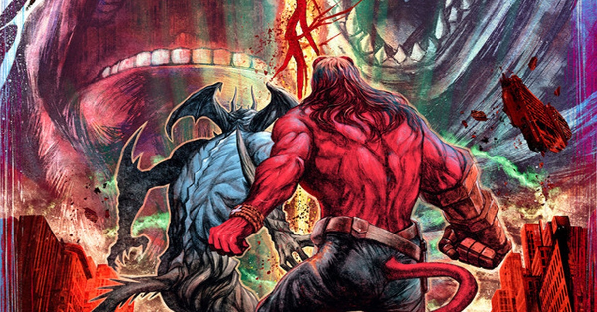 Devilman And Hellboy Crossover Art Is Literally A Match Made In Hell