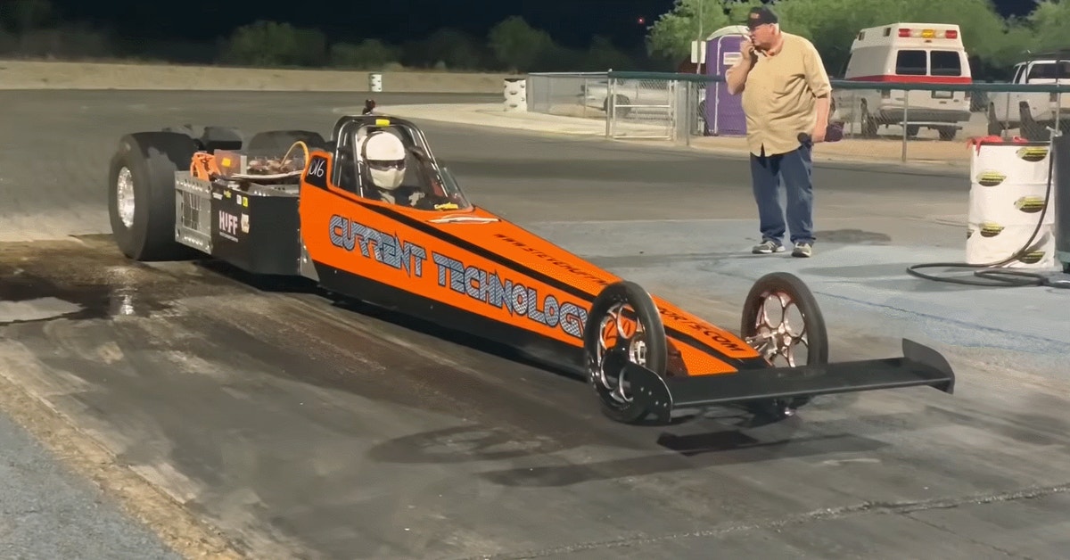 Watch This Electric Drag Racing Record Nearly Silently Fall Gizmodo