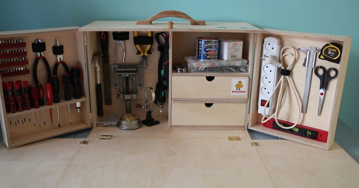 Build A Portable, Fold-Out Toolkit And Workbench For All 