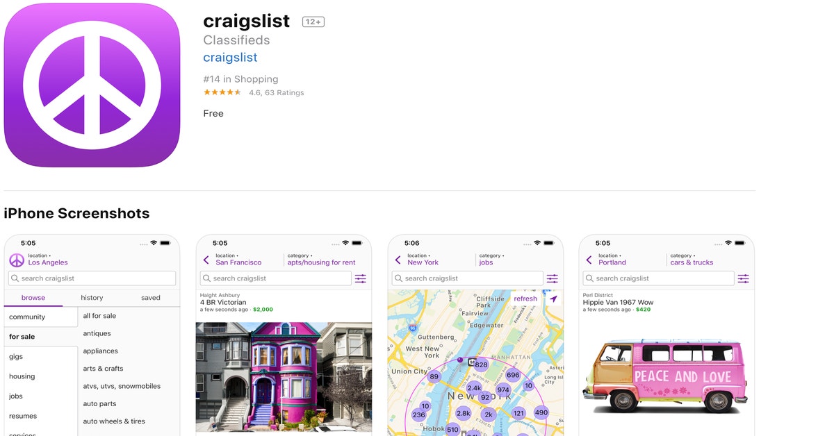 Craigslist Finally Gets An Official App | Gizmodo Australia