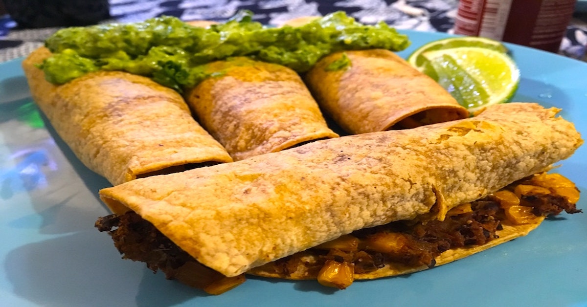 Prep Cook: Waffle Iron Hash Browns, Black Bean Taquitos And Mushroom ...