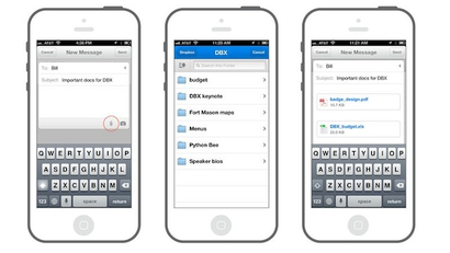 add dropbox business to iphone