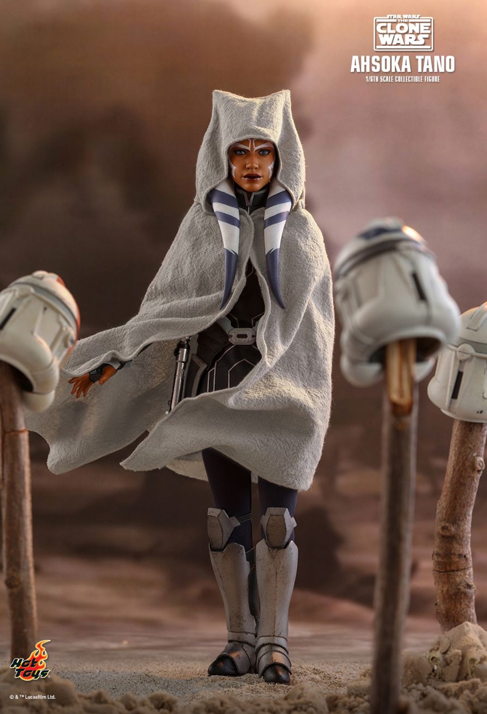 Ahsoka Tano Hot Toys Figure Star Wars The Clone Wars Ashley Eckstein