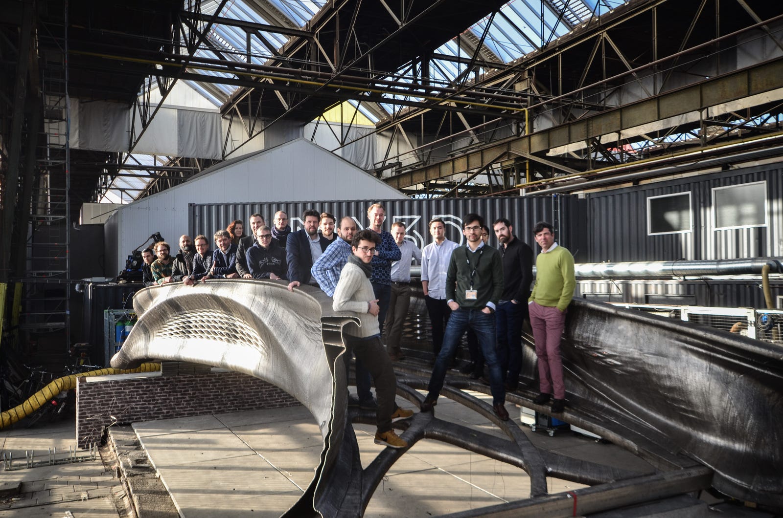 The First 3d Printed Steel Bridge Looks Like It Broke Off An Alien